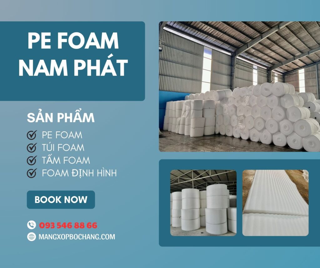Mút xốp PE Foam (Polyethylene Foam) là một loại vật liệu nhựa có cấu trúc ô kín, được làm từ Polyethylene, một loại nhựa nhiệt dẻo.